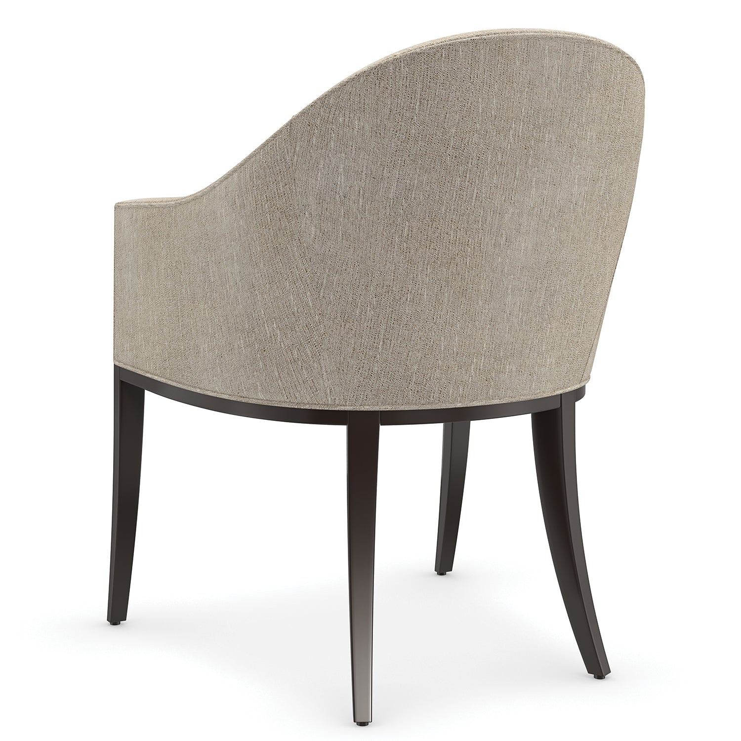 Caracole Next Course Dining Chair in Dark Chocolate — material and texture detail