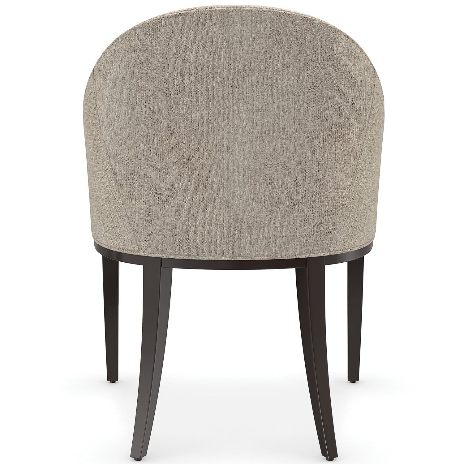 Caracole Next Course Dining Chair in Dark Chocolate — top-down view