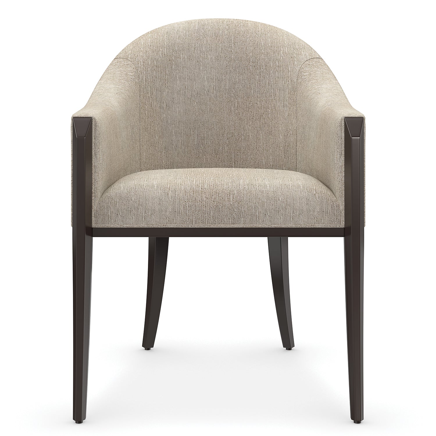 Caracole Next Course Dining Chair in Dark Chocolate — styled in a room setting