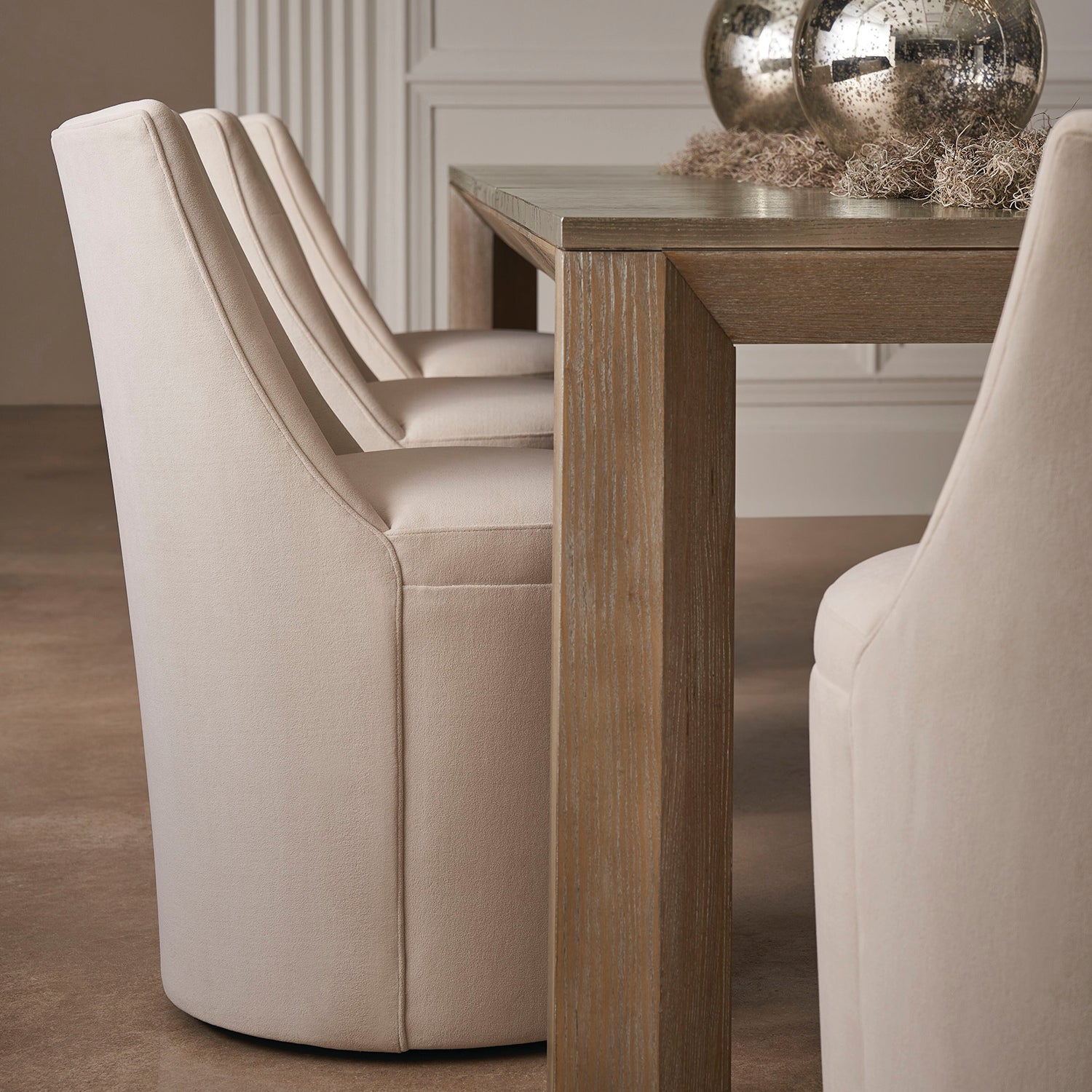 Caracole Barrel Roll Dining Chair Set of 2