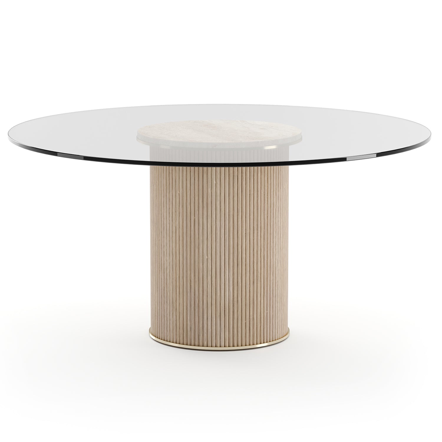 Caracole Rhythm Round Glass Top Dining Table