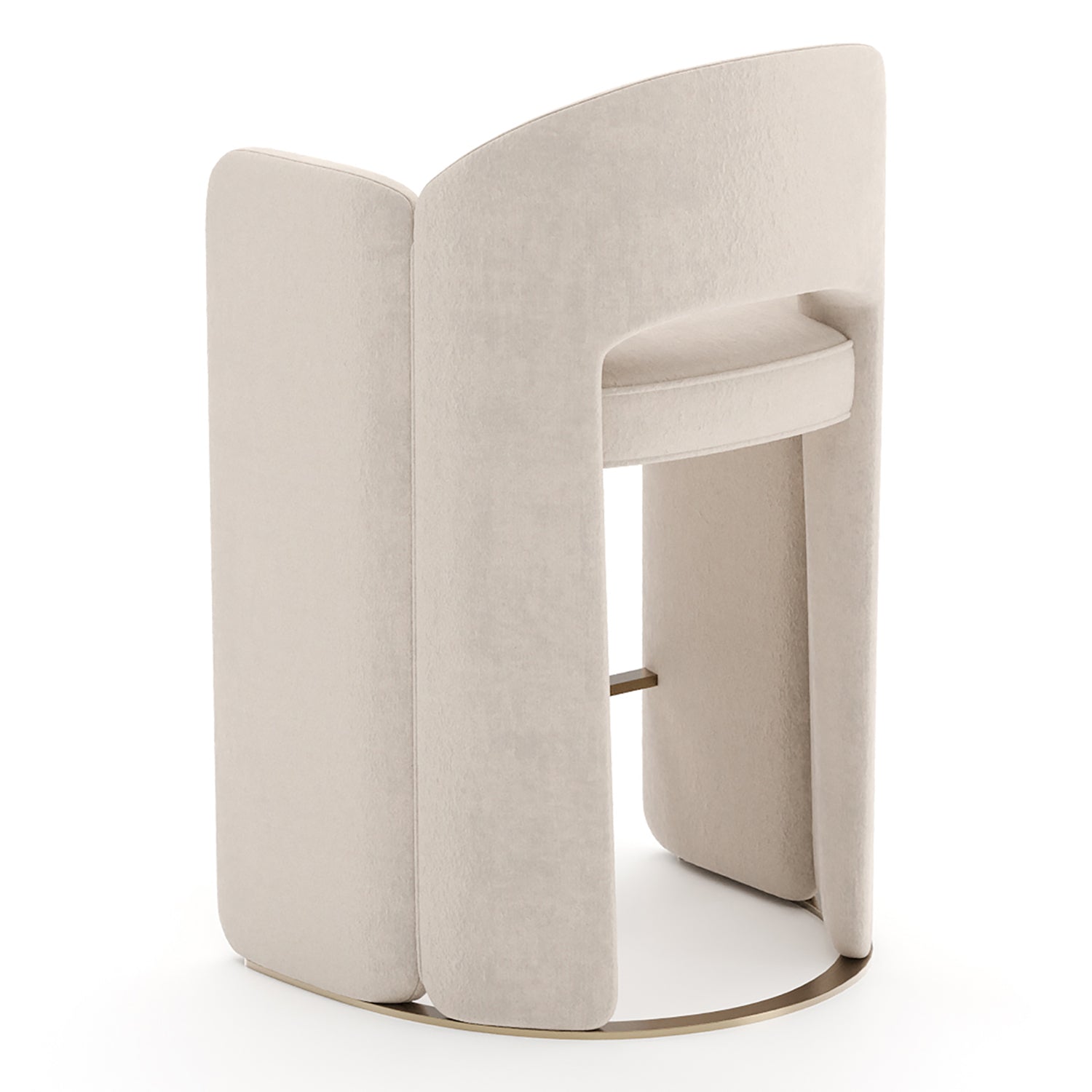 Caracole Overlap Ivory Counter Stool