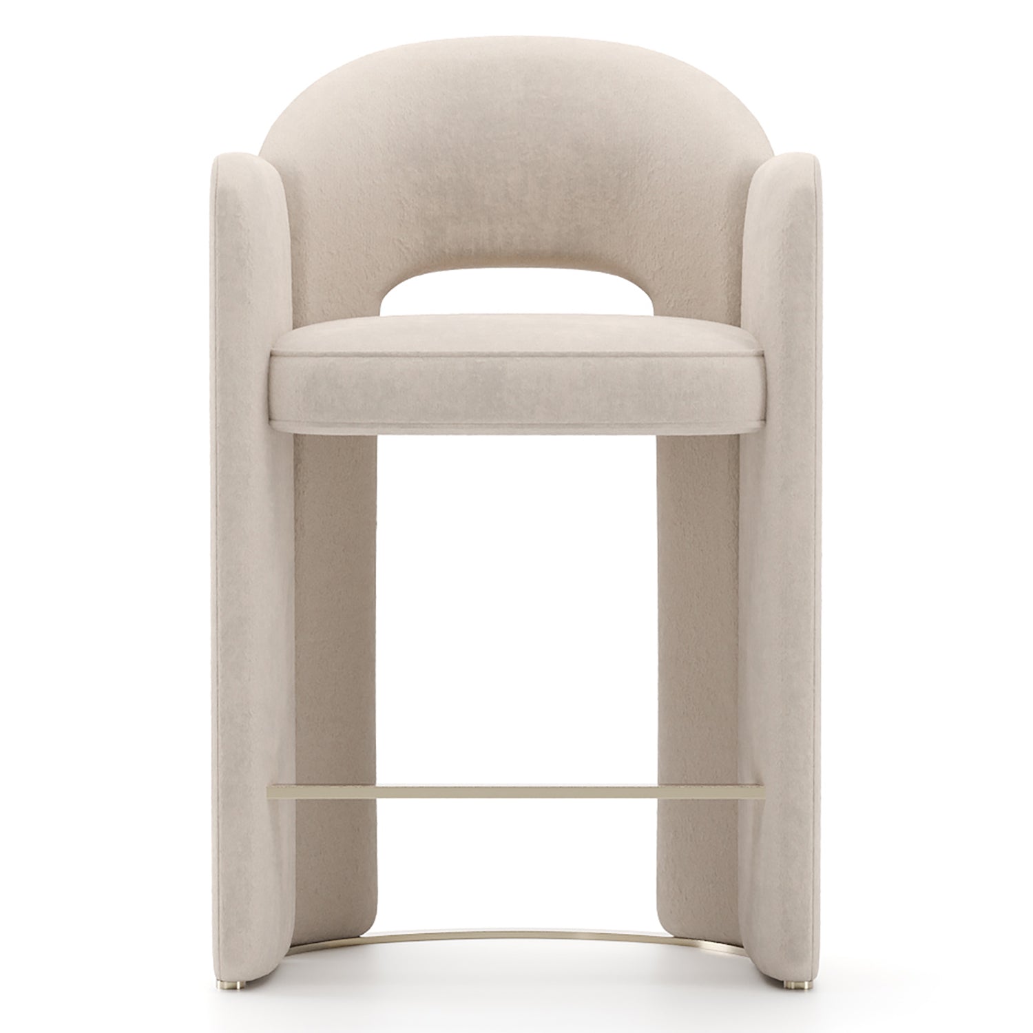 Caracole Overlap Ivory Counter Stool
