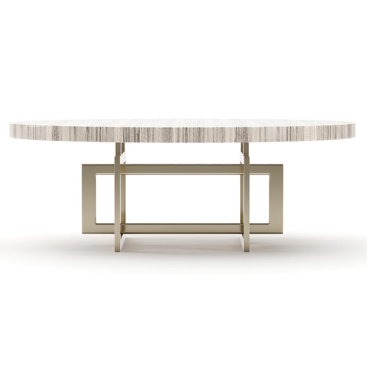 Caracole Wish You Were Here Light 48in Round Cocktail Table