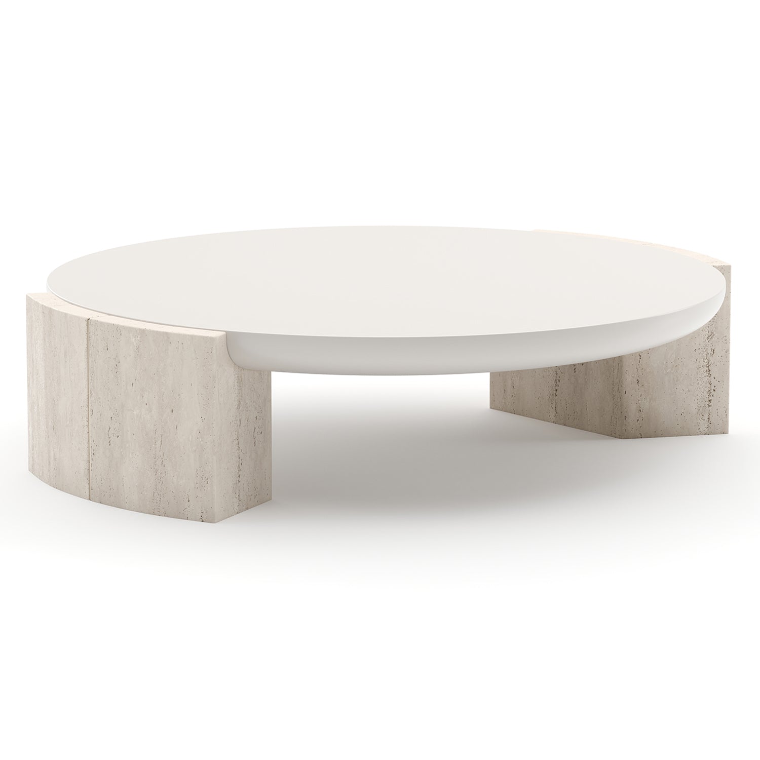 Caracole Overlap Light Round Cocktail Table