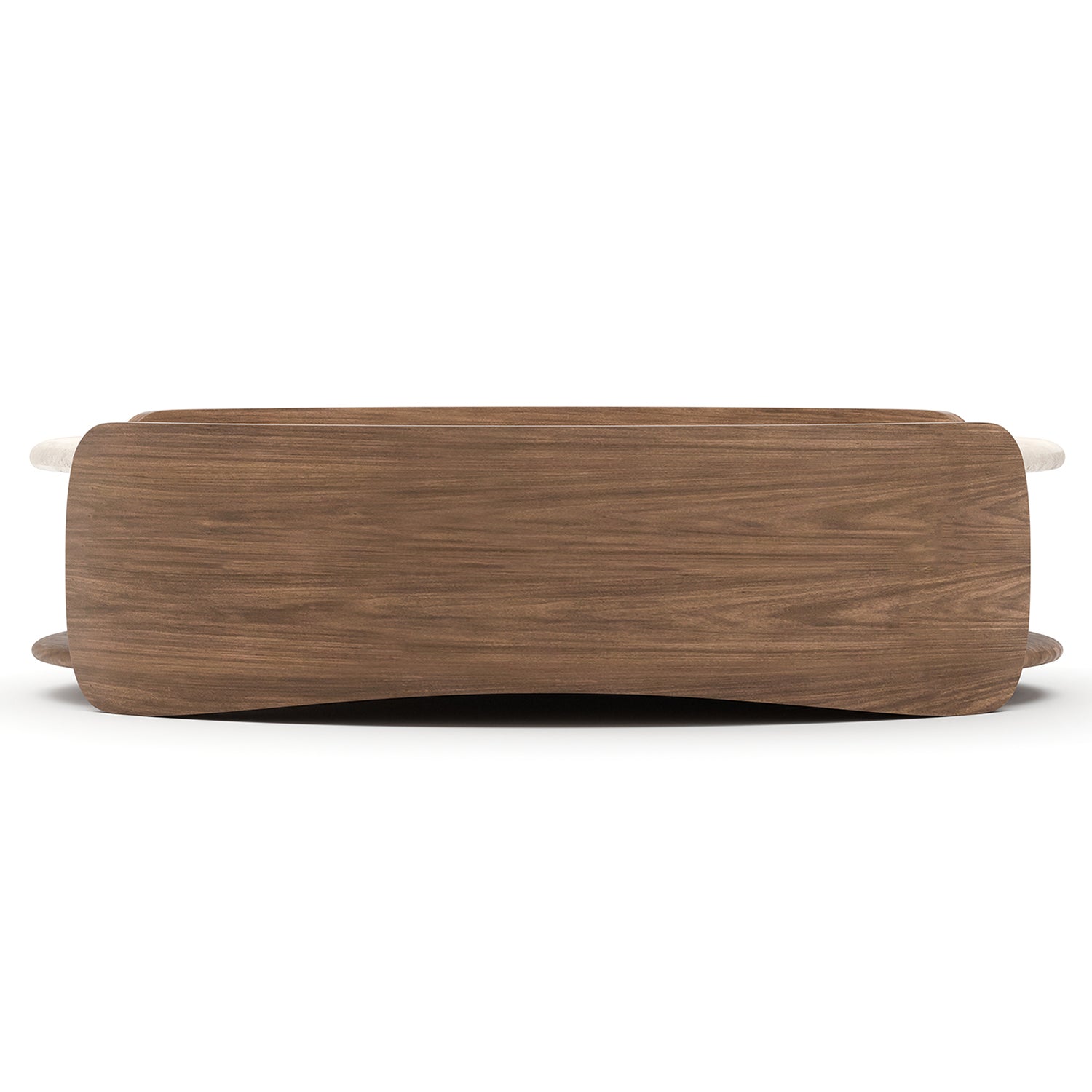 Caracole Fleur Open Cocktail Table with Wood Shelf