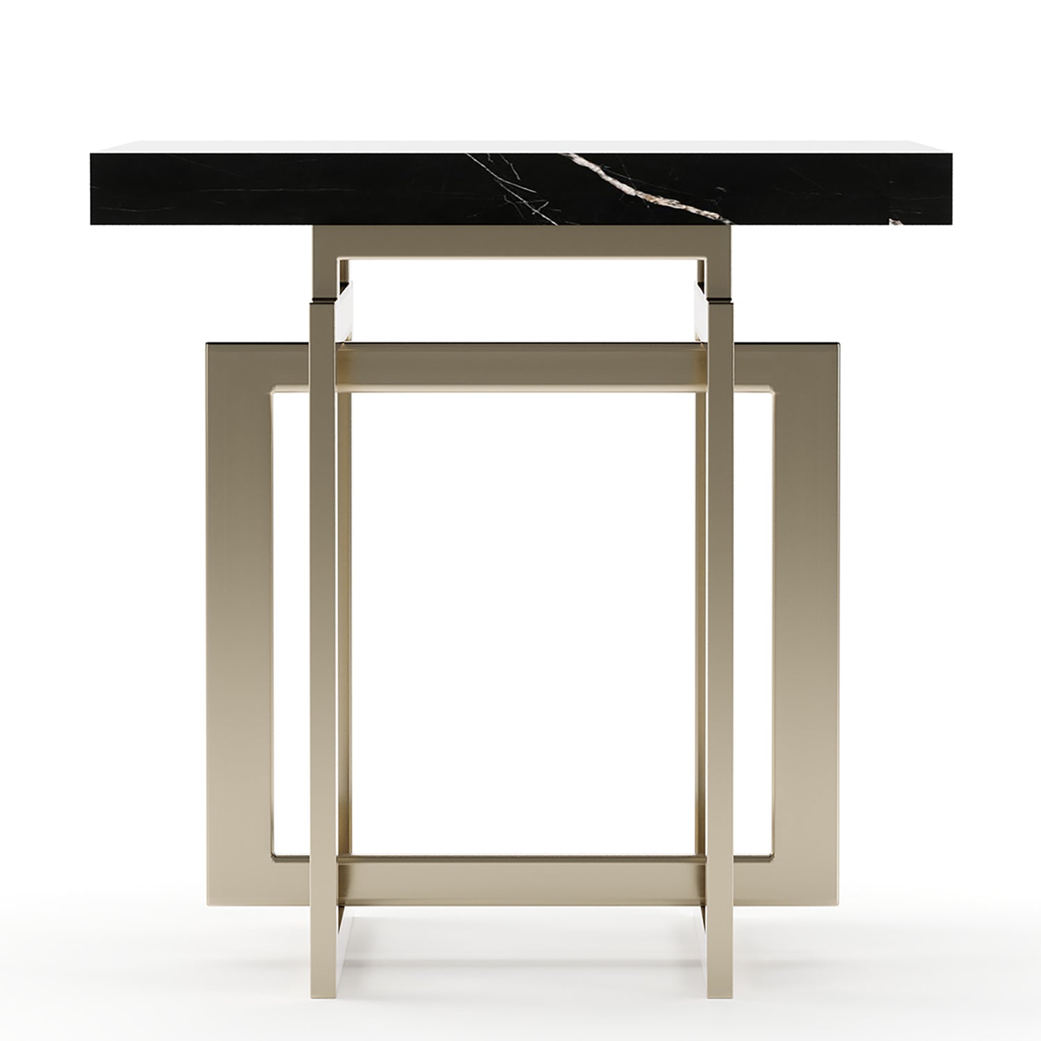 Caracole Wish You Were Here Dark Square Side Table