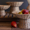 Wicker Compote Set of 3
