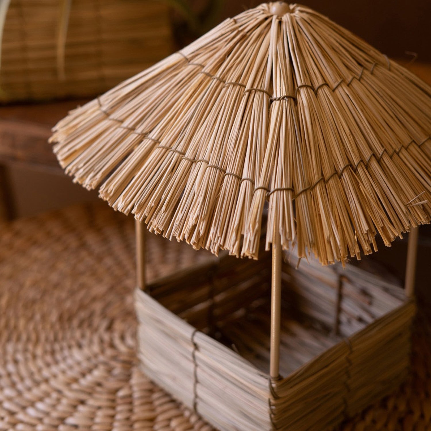 Tiki Hut Planter Set of 2