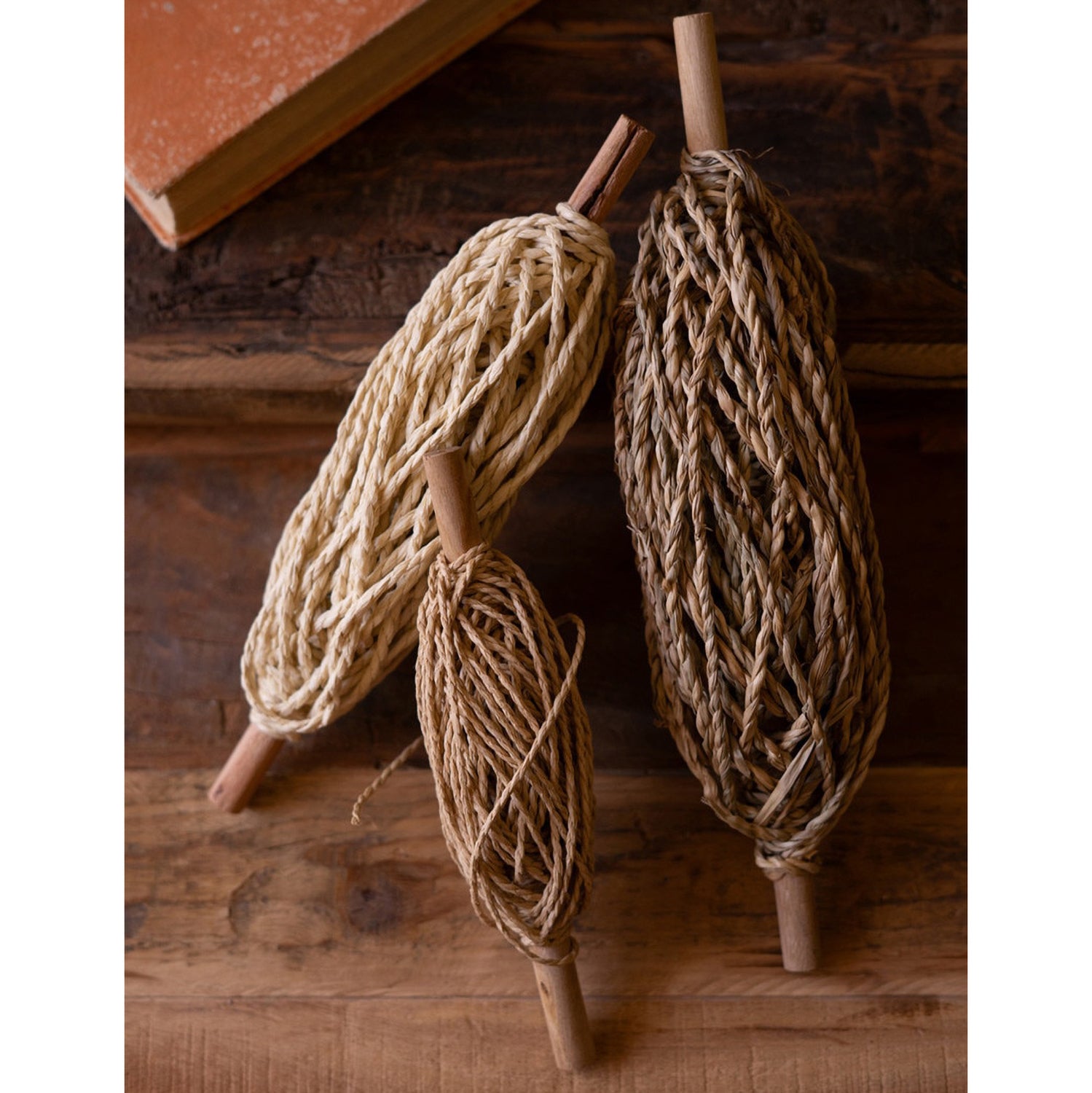 Spools of Paper Rope Set of 3