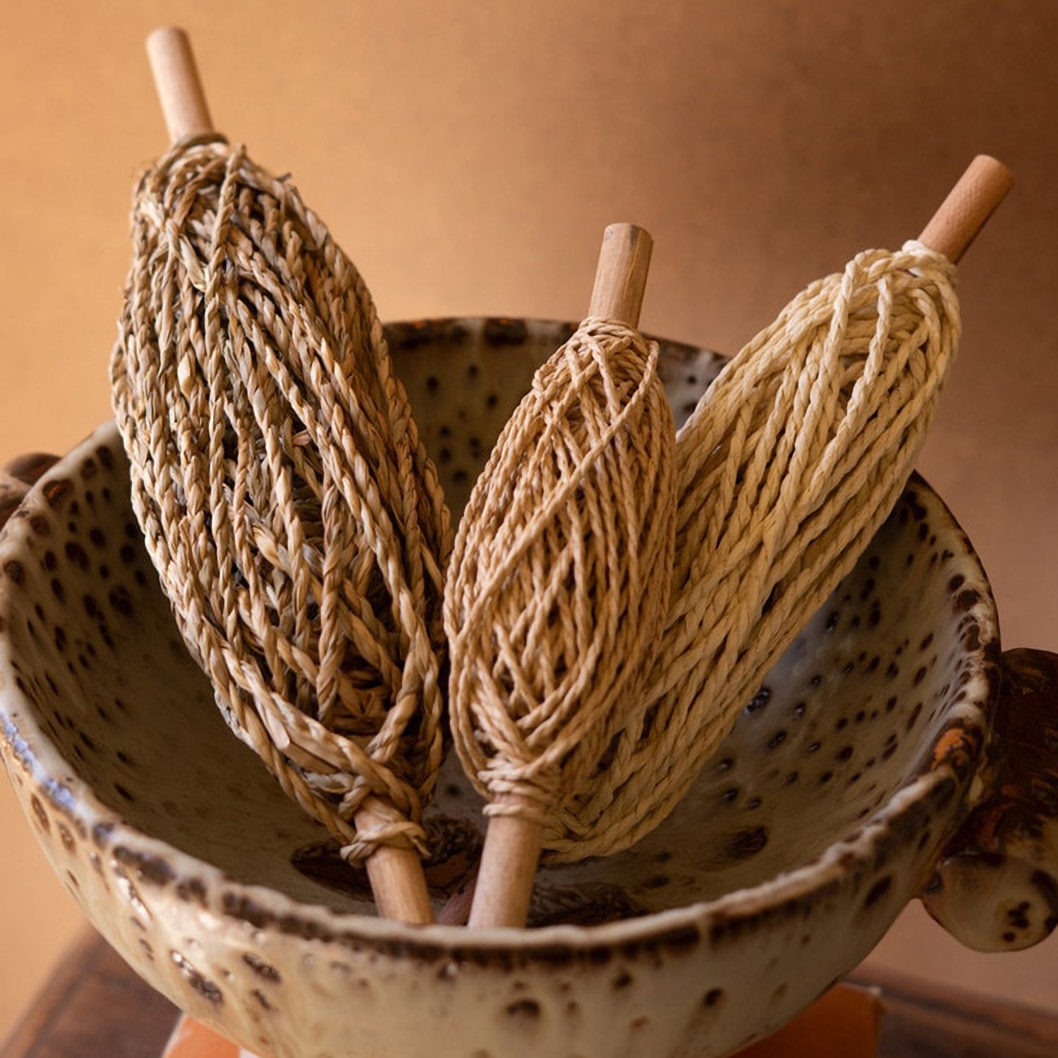 Spools of Paper Rope Set of 3