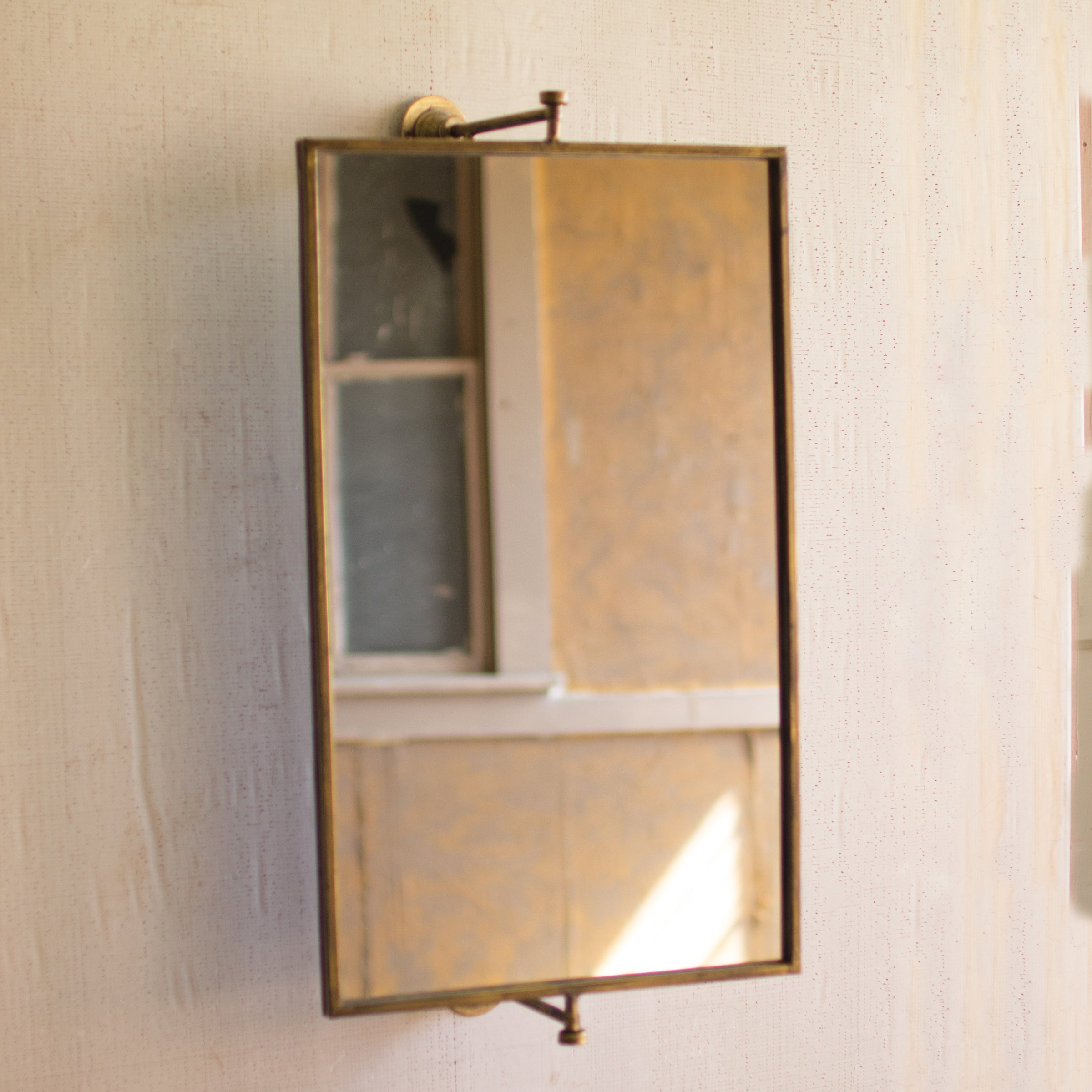 Rectangle Rotating Wall Mirror – Paynes Gray