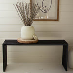 Black Bench Console Table