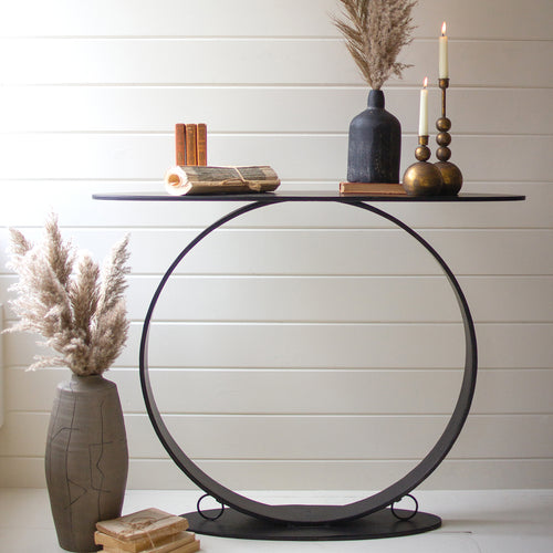 Oval Console Table