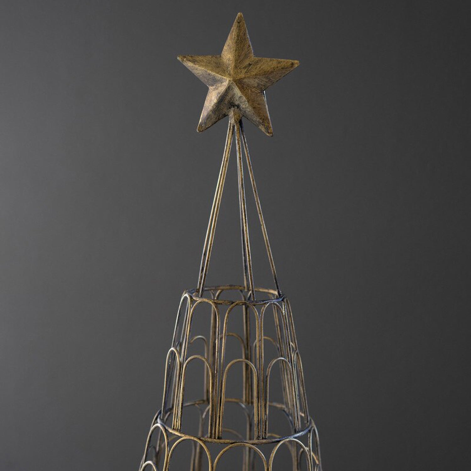 Metal Christmas Tree Card Holder