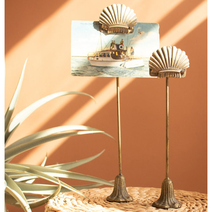 Shell Metal Note Clip Set of 2