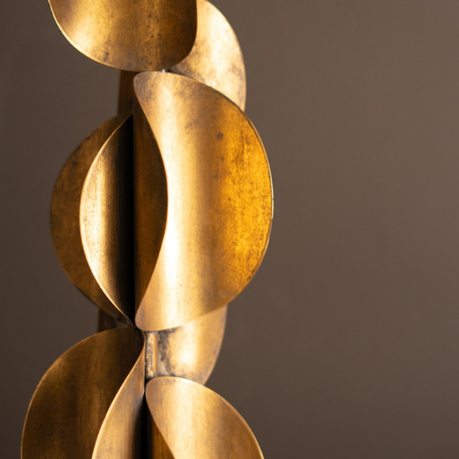Tall Metal Antique Gold Table Lamp