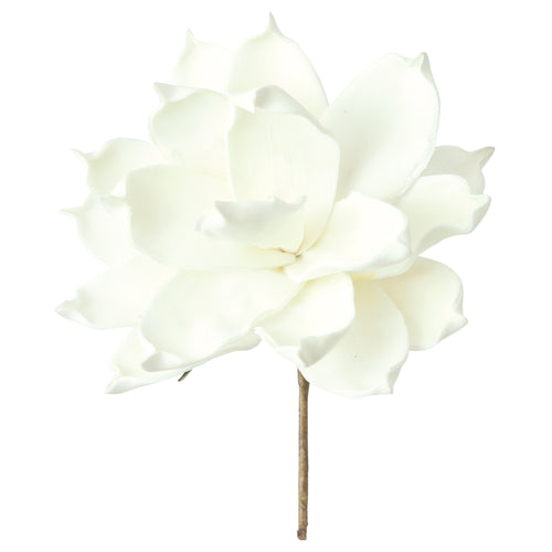 White Petal Bloom Faux Plant Stem Set of 6
