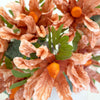 Spring Orange Faux Plant Stem Set of 6