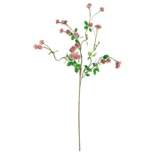 Pink Spiky Faux Plant Stem Set of 6