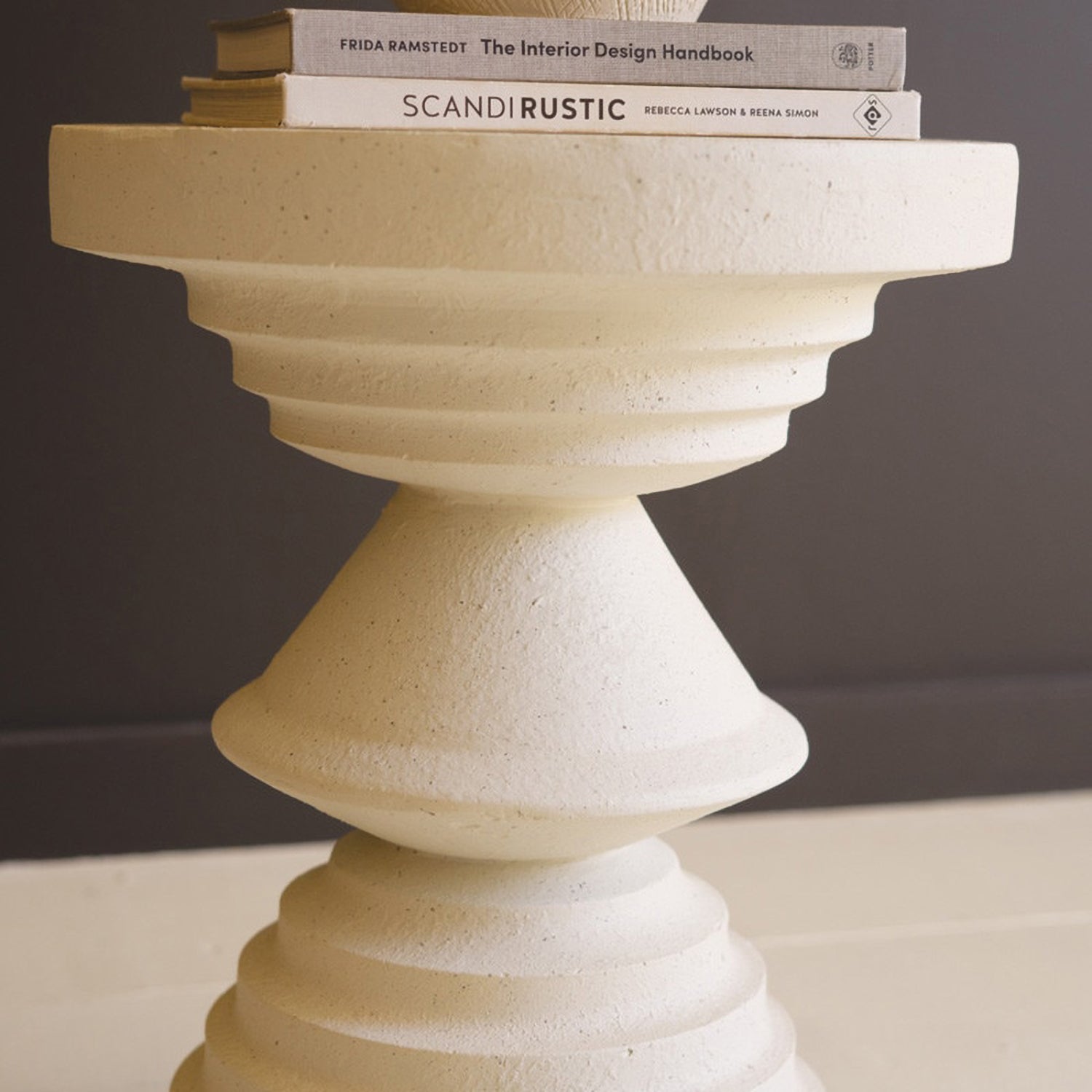 Stone Composite Round Side Table