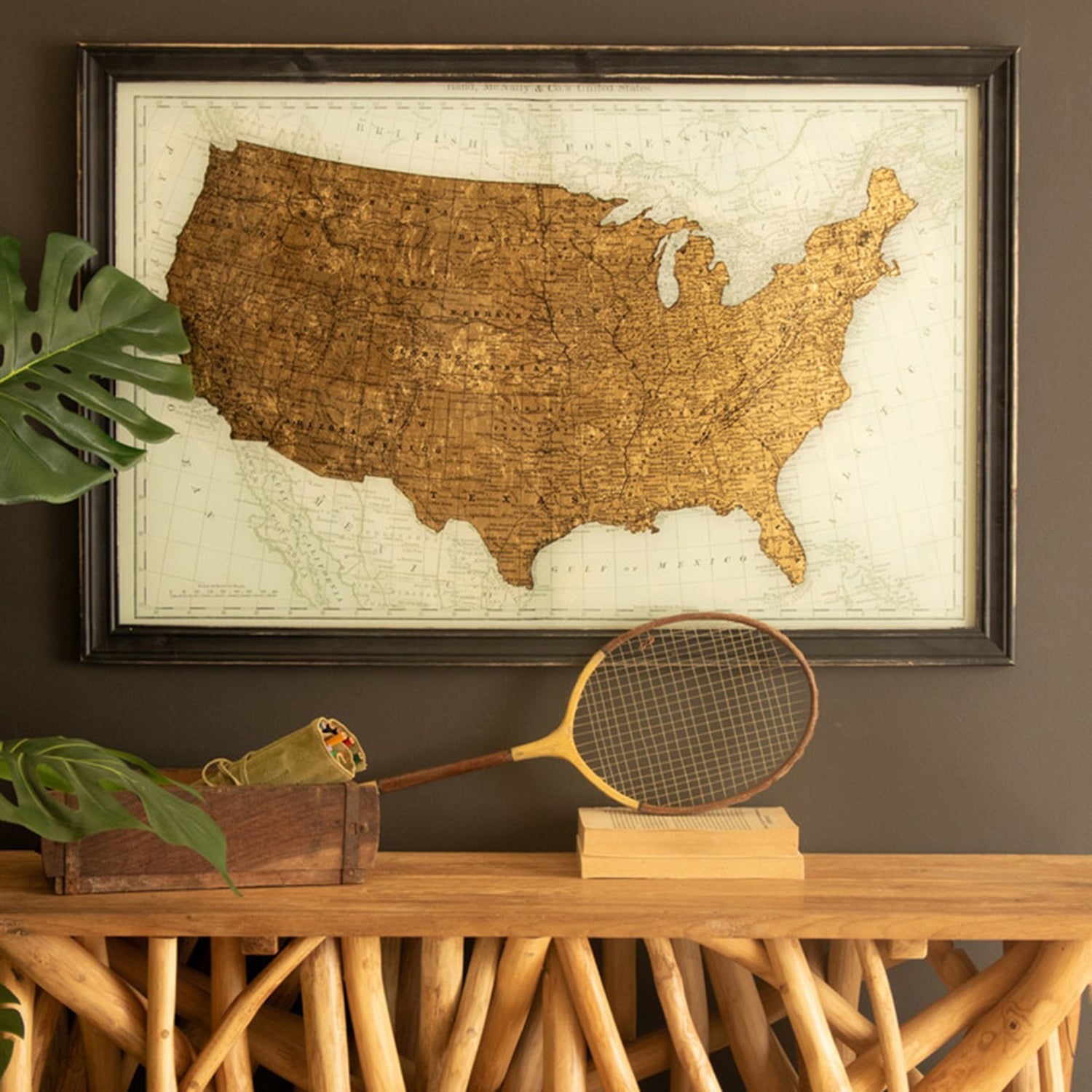 USA Framed Print Under Glass