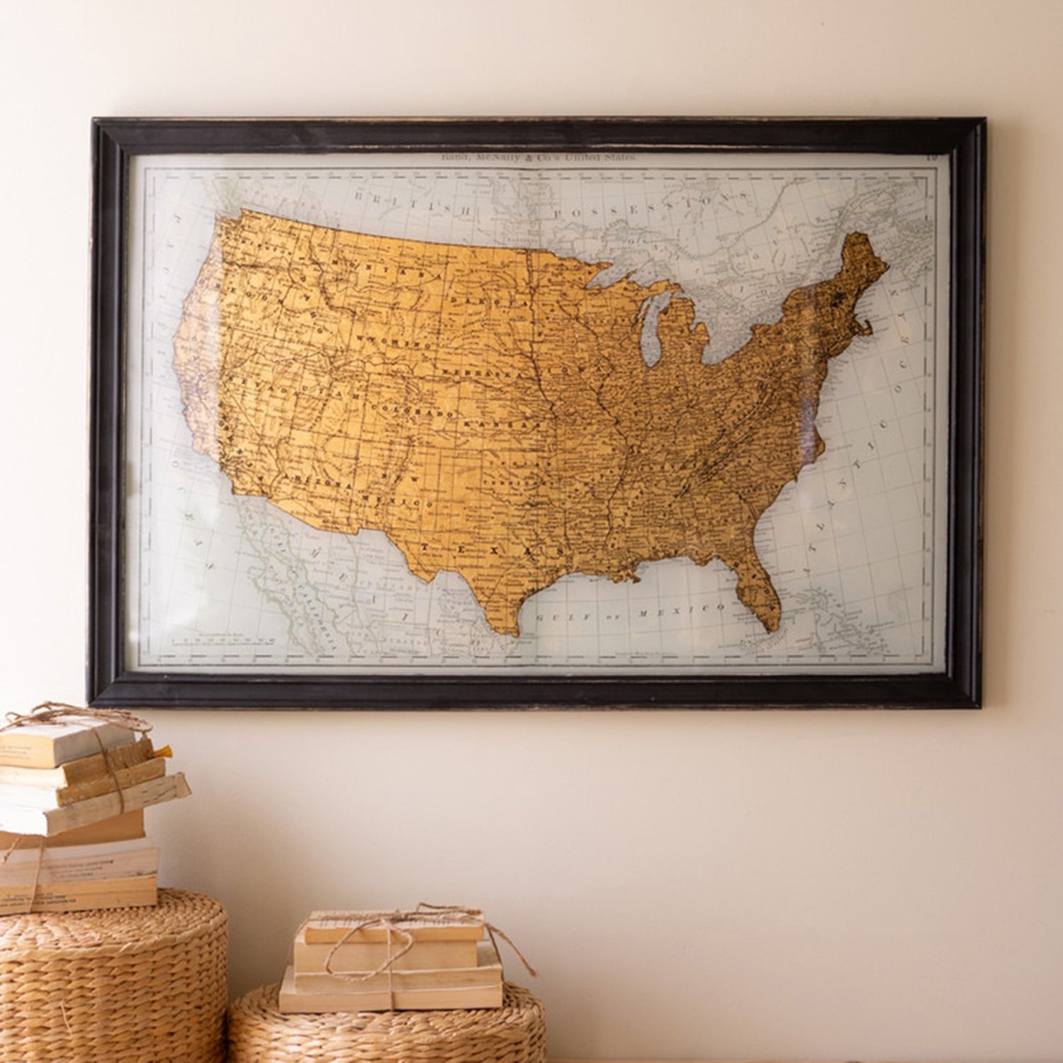 USA Framed Print Under Glass