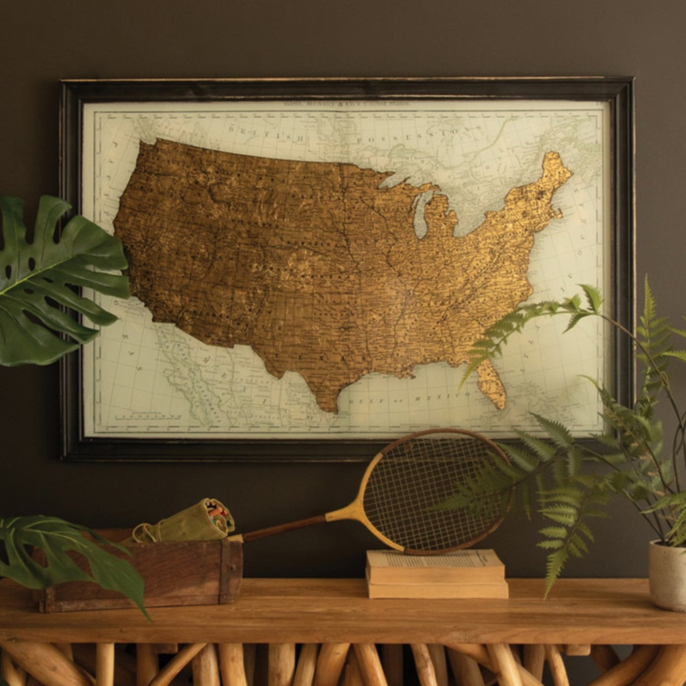 USA Framed Print Under Glass