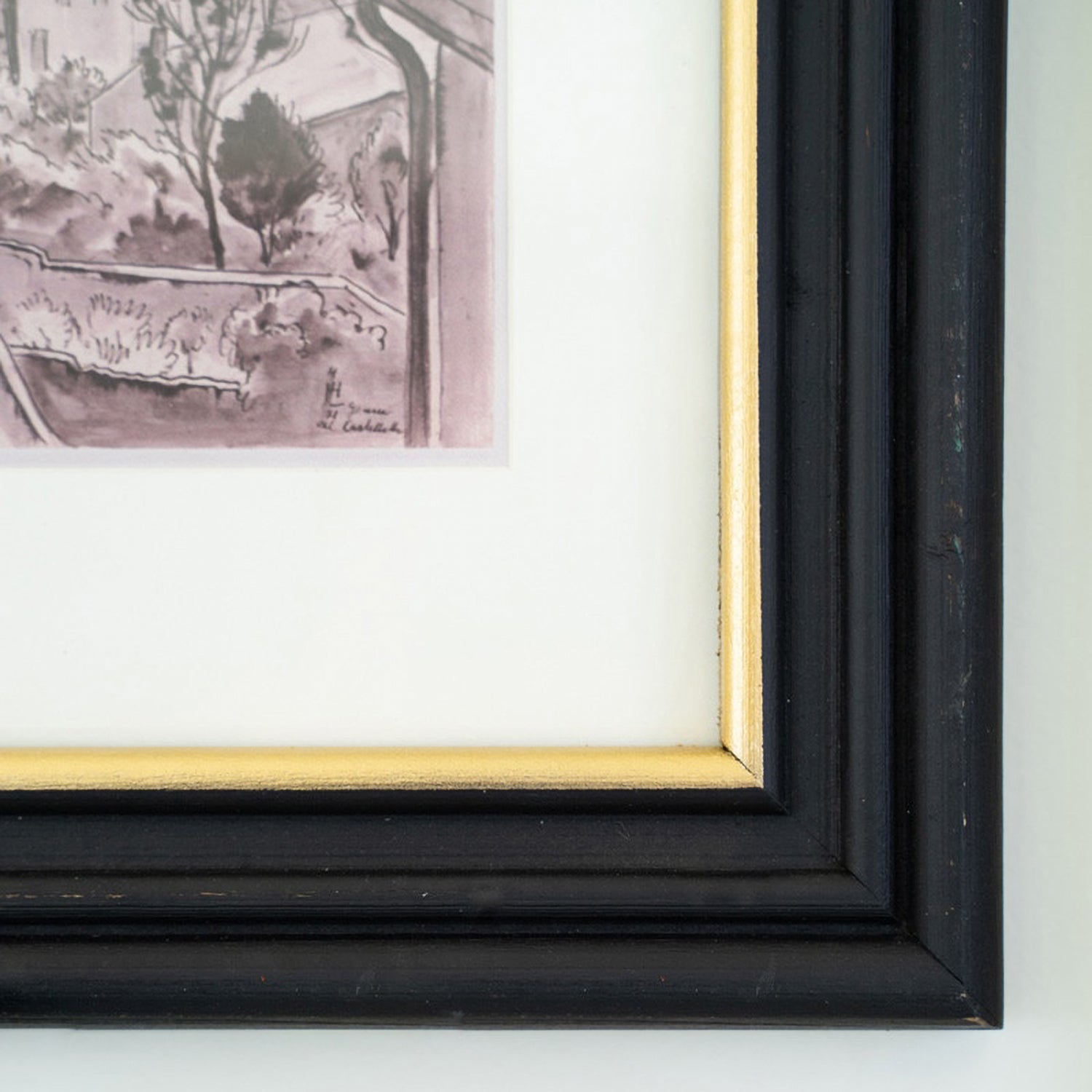 Town Prints Framed Artwork Set of 2