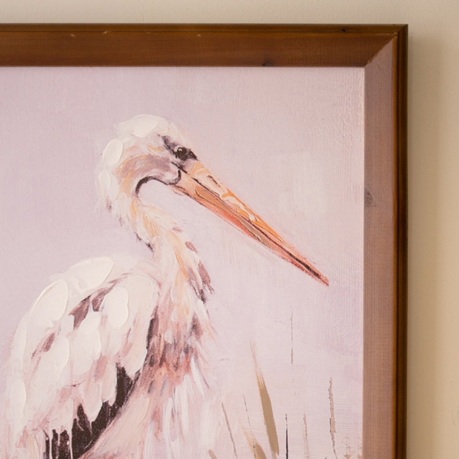 Heron Paint over Framed Print Set of 2