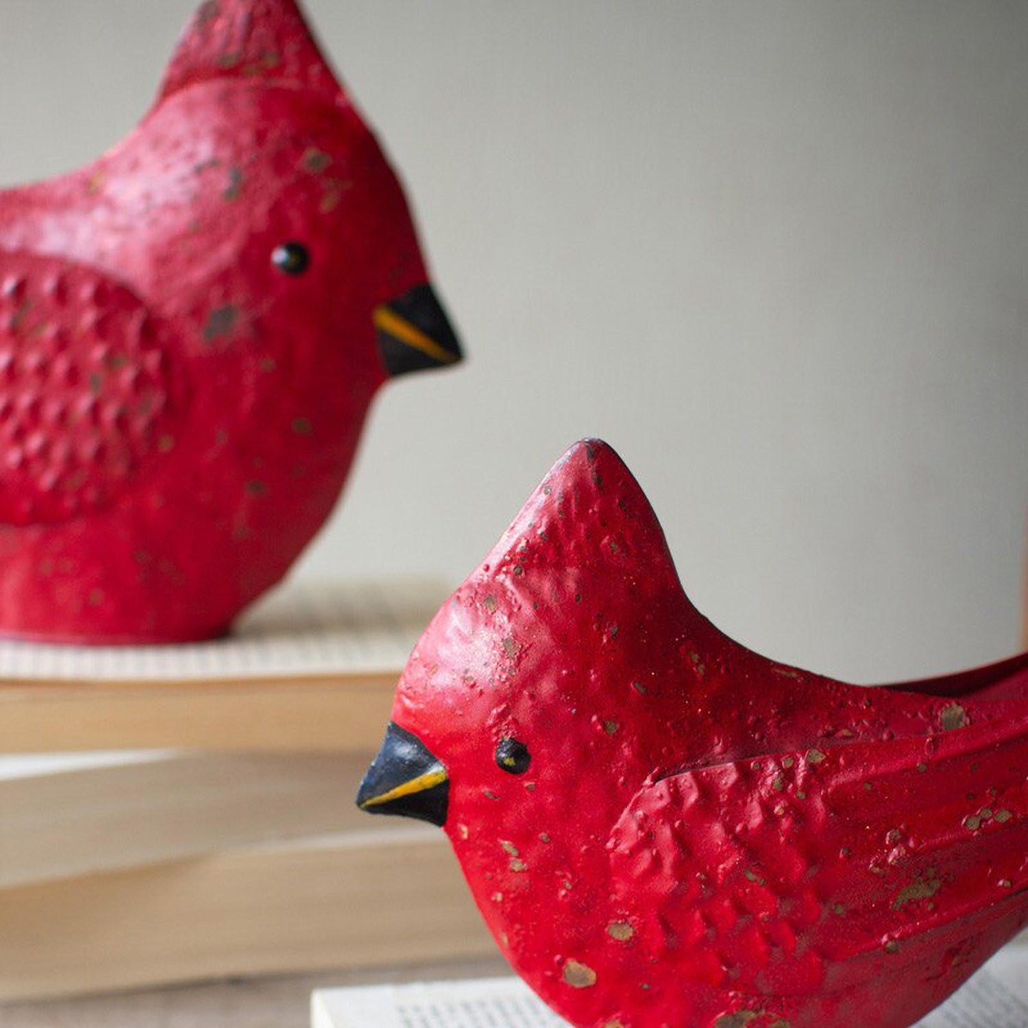 Cardinals Sculpture Set of 2
