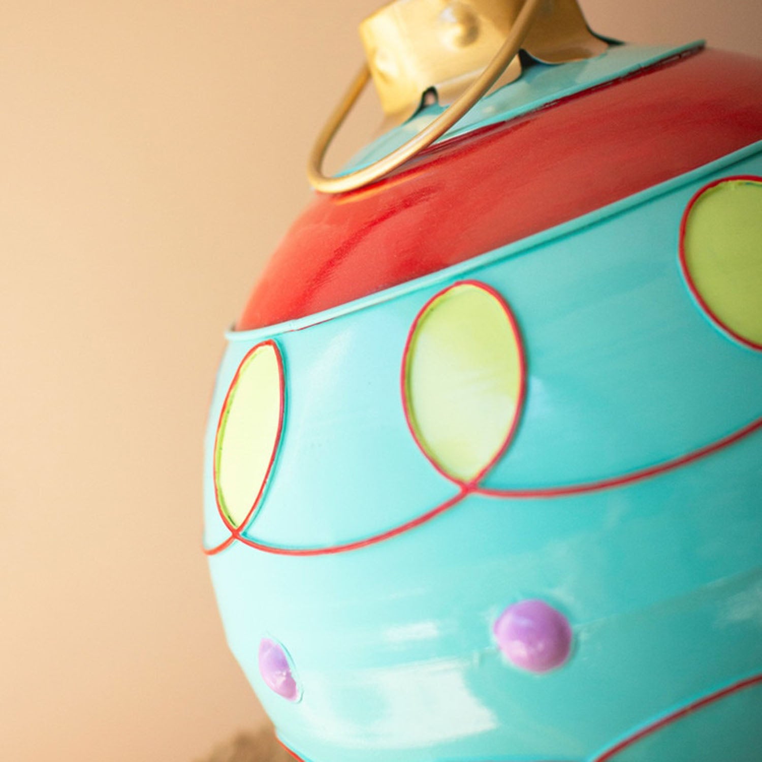 Colorful Christmas Ball Ornament Set of 2