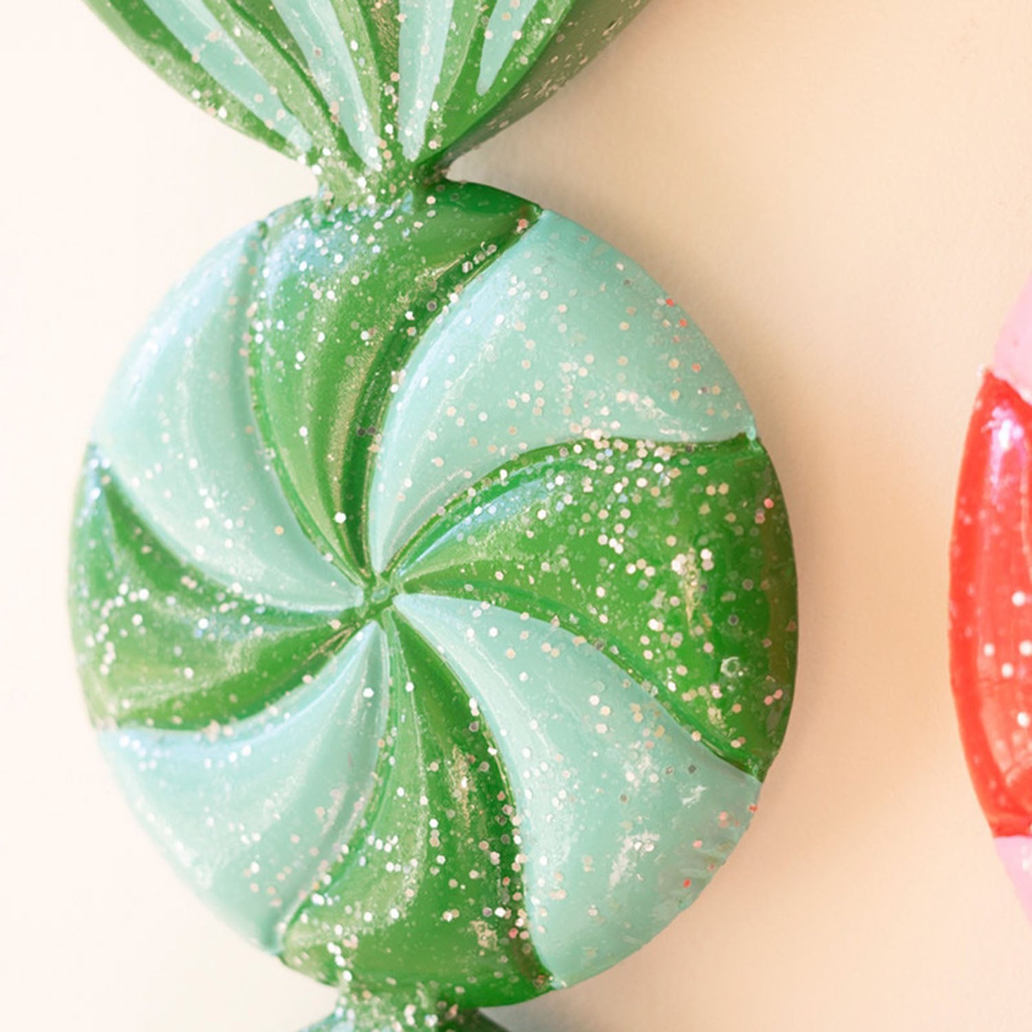 Christman Candy Ornment Set of 2
