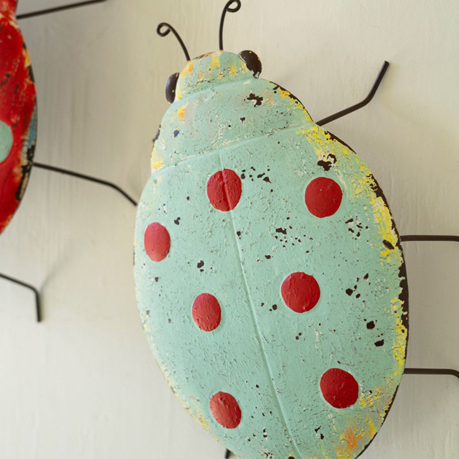 Lady Bug Wall Art Set of 2