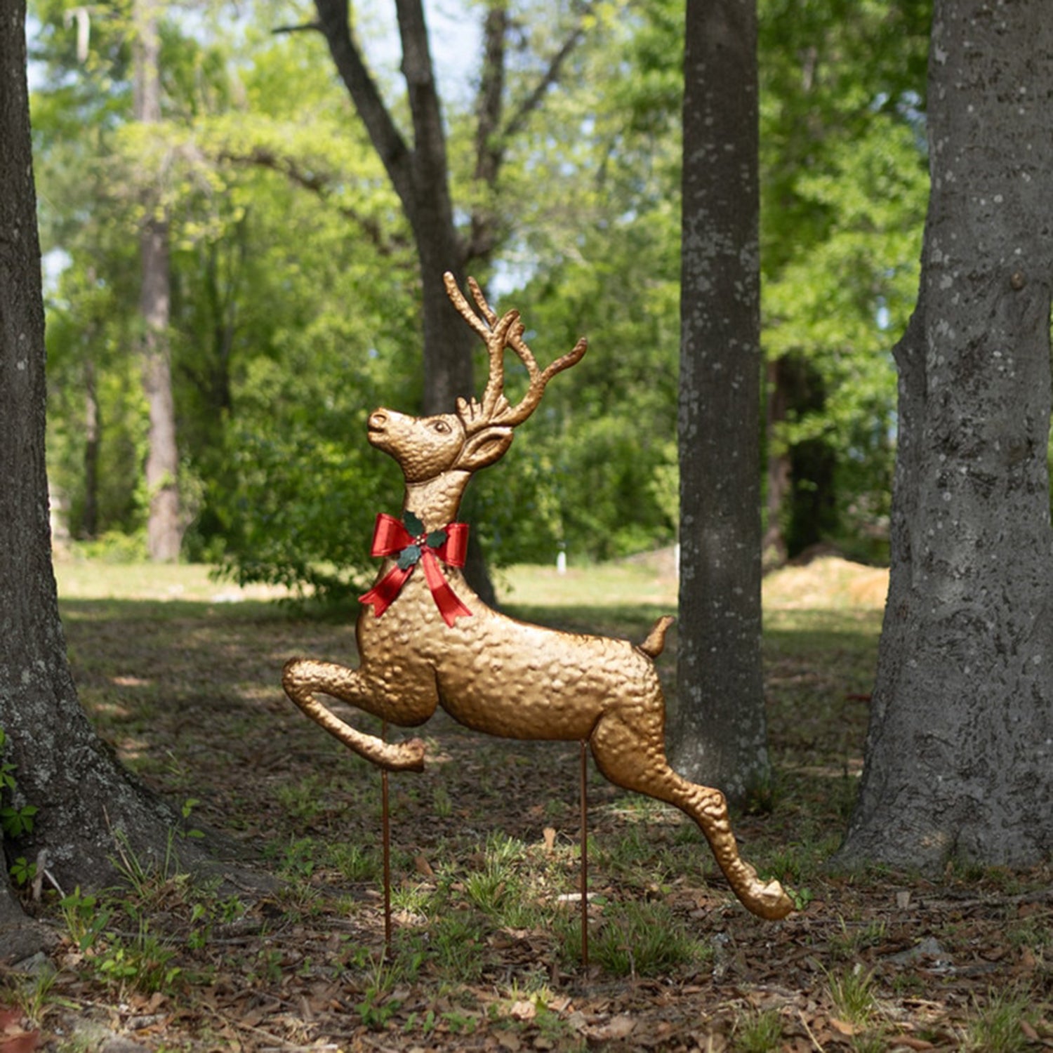 Metal Reindeer Yard Stake