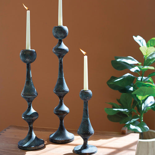 Metal Tower Candle Holder Set of 3