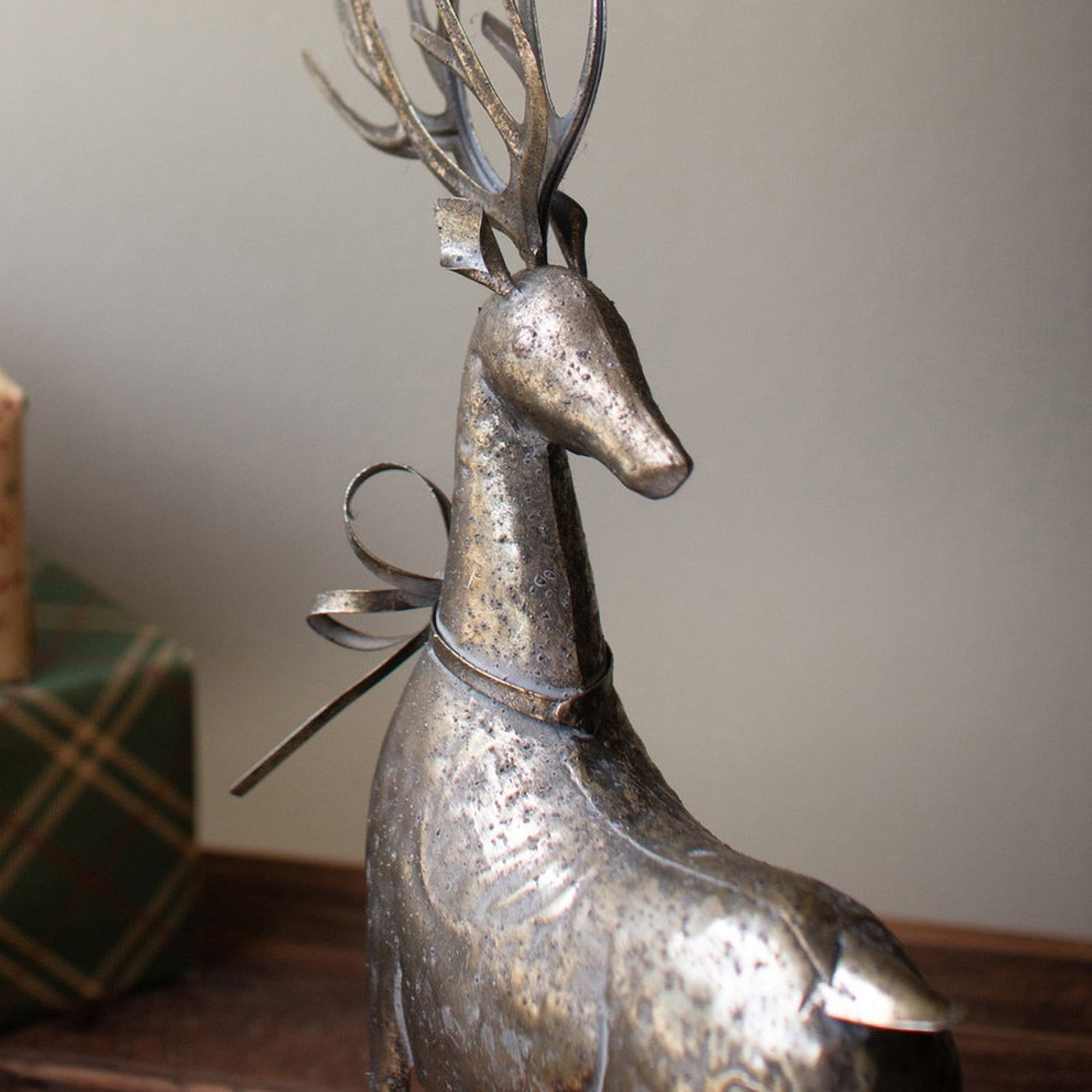 Rustic Metal Reindeer Set of 2