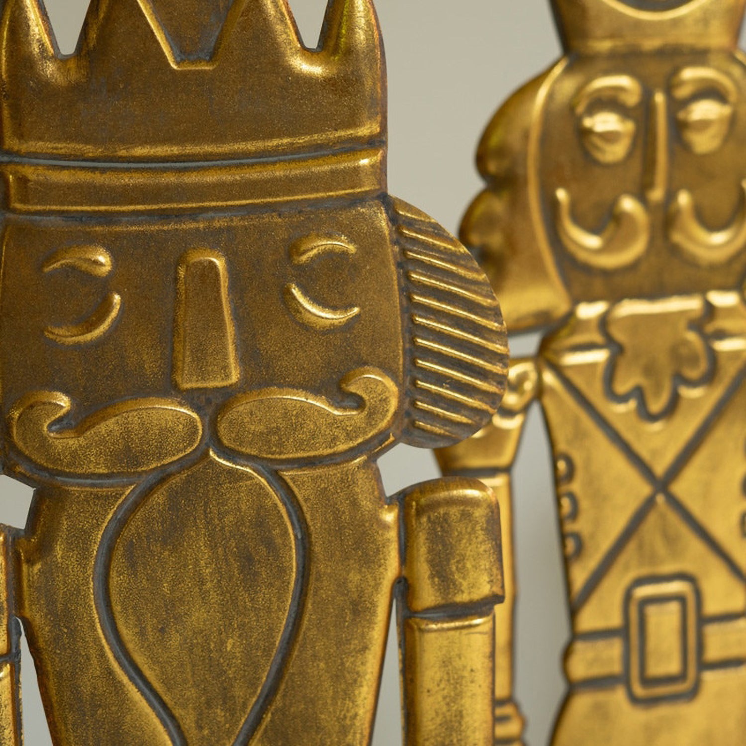 Antique Gold Nutcracker Set of 2 – 42in Metal | Paynes Gray