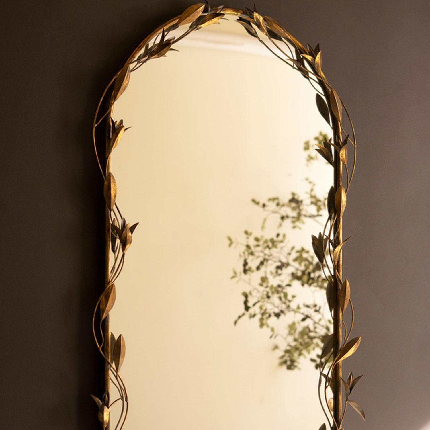Arched Framed Wall Mirror