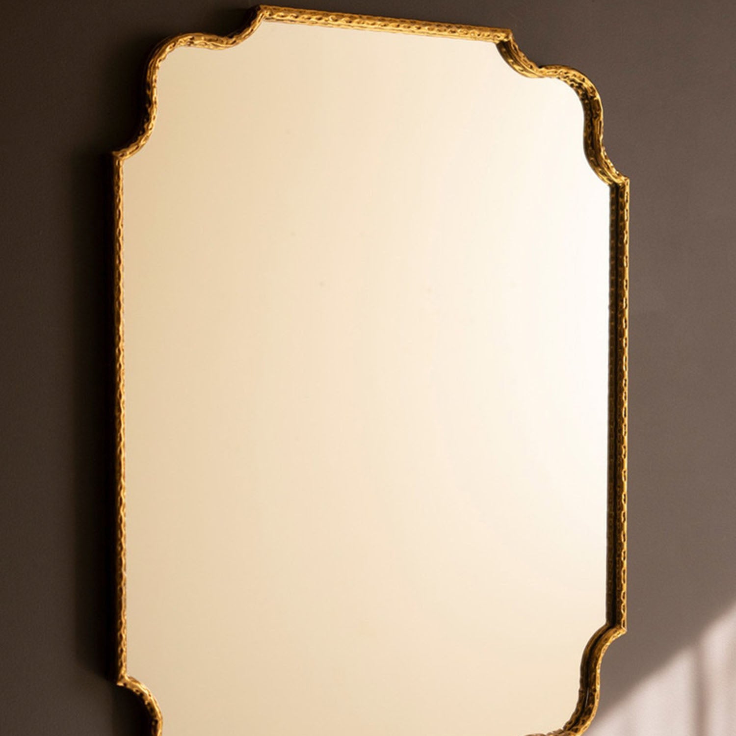 Hammered Framed Wall Mirror