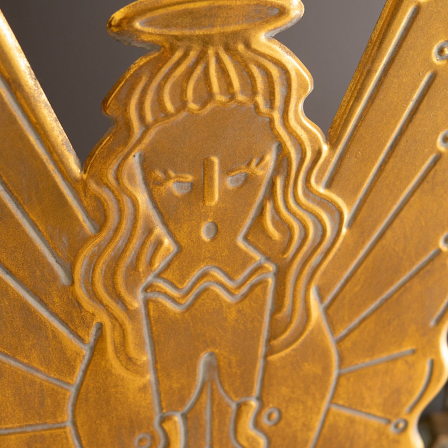 Antique Gold Angel Decorative Object
