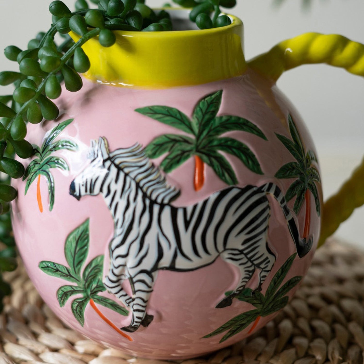 Ceramic Zebra Pitcher