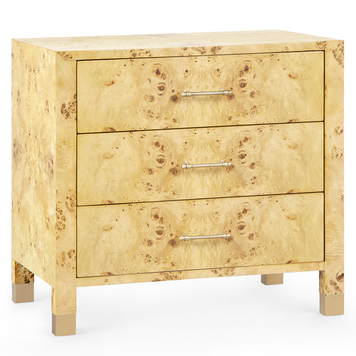 Villa and House Cole 3 Drawer Side Table