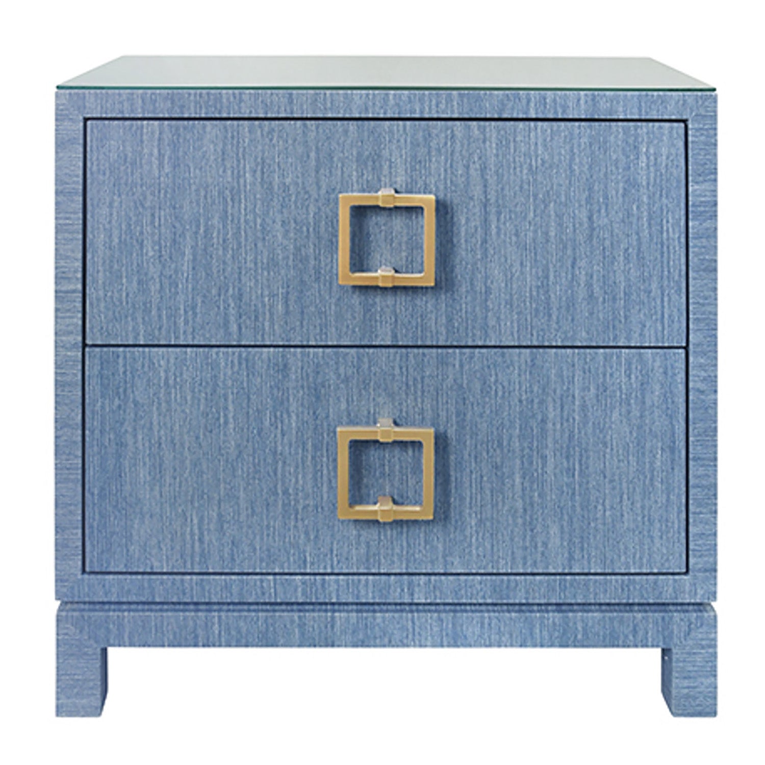 Worlds Away Cole 2 Drawer Side Table