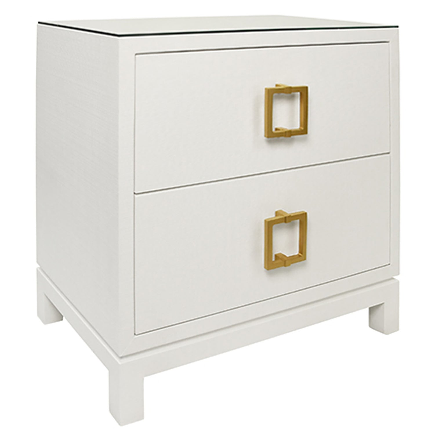 Worlds Away Cole 2 Drawer Side Table