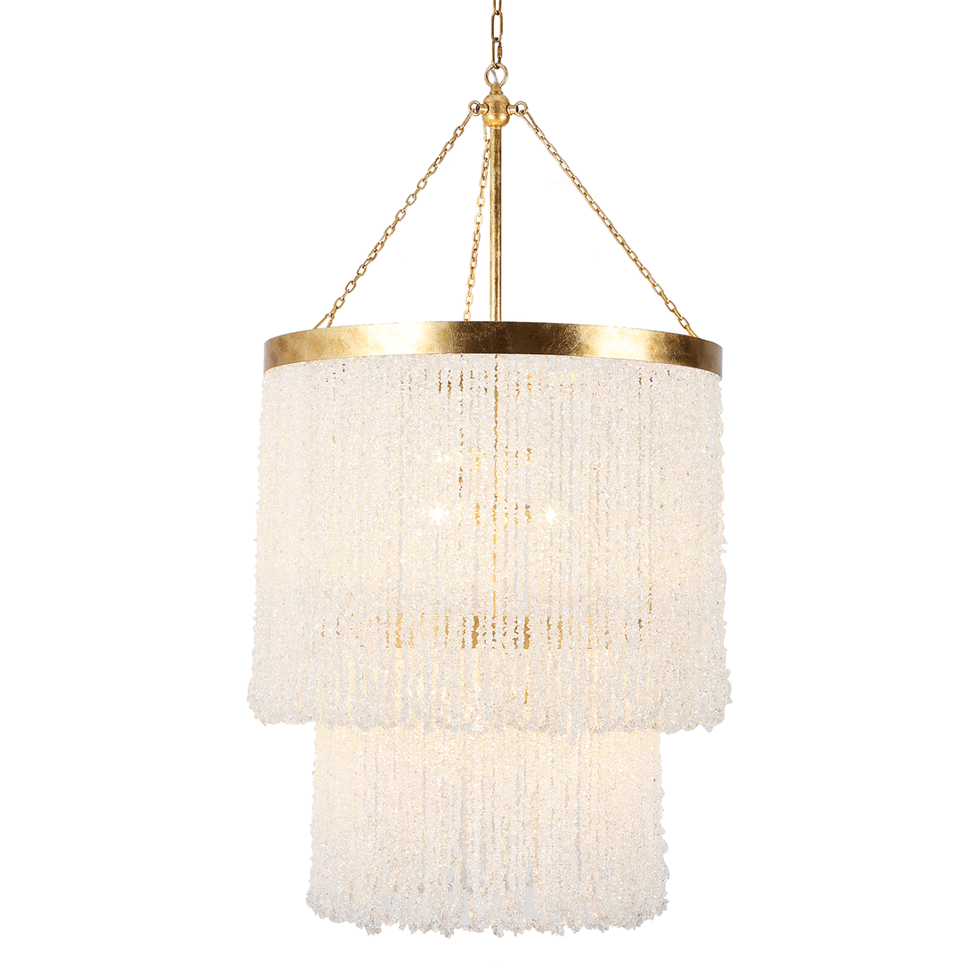 Ro Sham Beaux Collette Clear Two Tier Chandelier