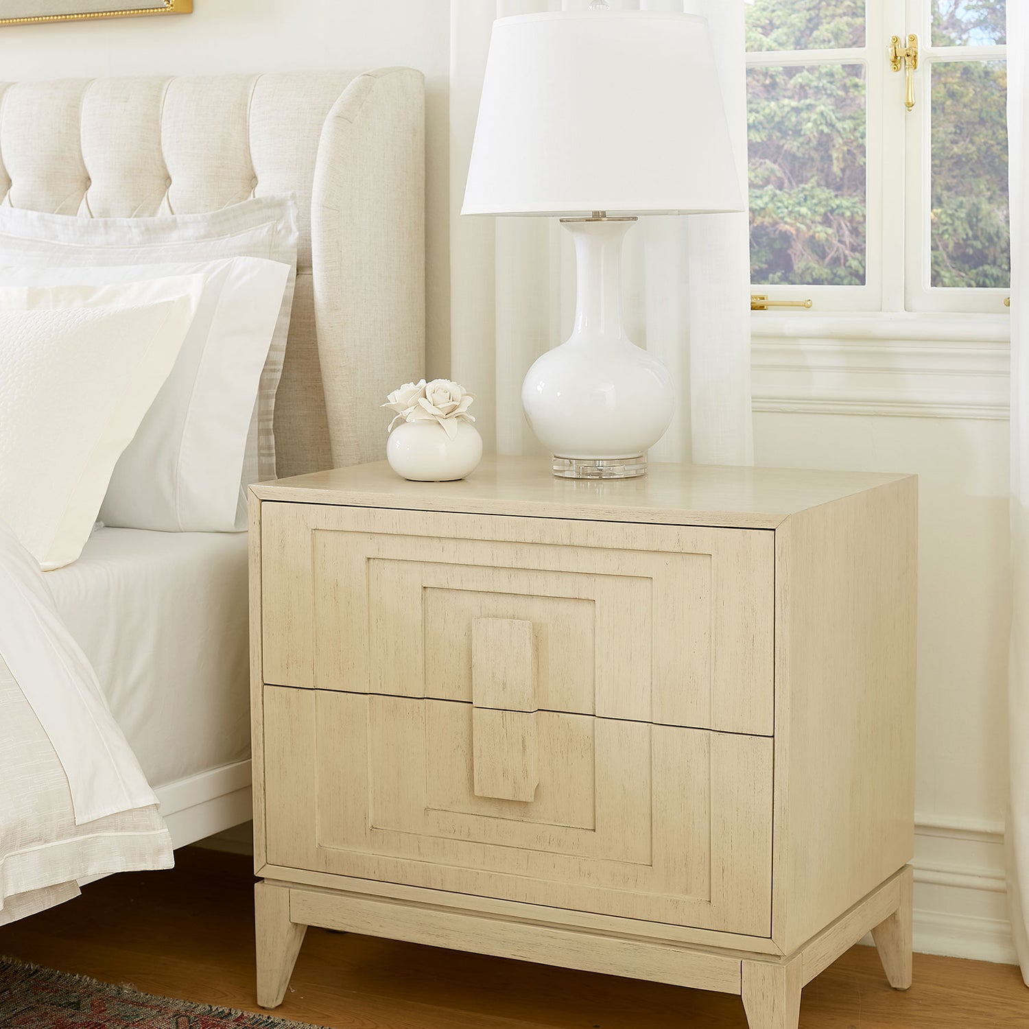 Villa and House Cooper 2 Drawer Side Table