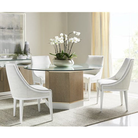 Vanguard Furniture Cove Kipri Snow Fabric with White Frost Chair