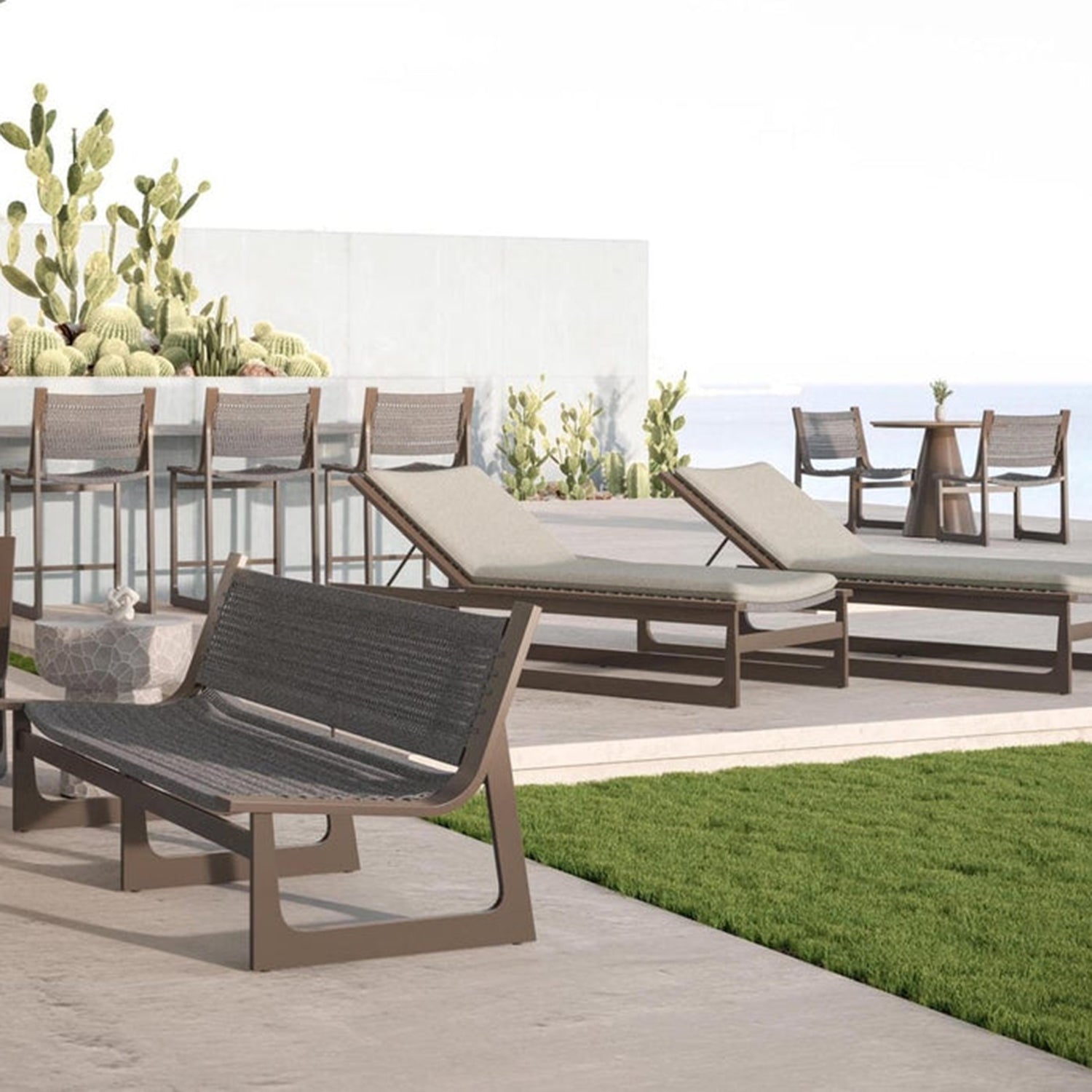 Azzuro Living Cozumel Chaise Lounger
