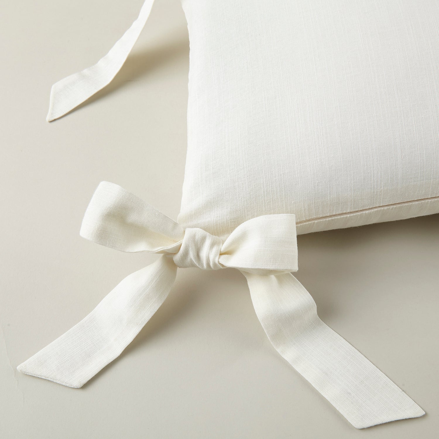 Peacock Alley x Caitlin Wilson Caitlin Oblong Bow Pillow